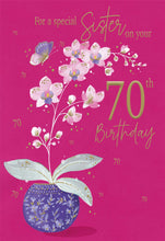 Load image into Gallery viewer, Sister 70 Birthday Card
