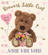 Load image into Gallery viewer, Get Well Soon - For The Bravest Little Girl in the Whole Wide World Card
