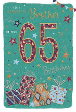 Load image into Gallery viewer, Brother 65 Birthday Card
