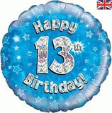 Load image into Gallery viewer, Oaktree 18inch Birthday Blue Holographic
