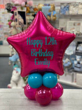 Load image into Gallery viewer, Personalised Mini Balloon Stack - 2 Tier Table Top
