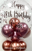 Load image into Gallery viewer, Personalised Helium Bubble Balloon - Small Balloons Inside
