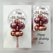 Load image into Gallery viewer, Personalised Helium Bubble Balloon - Small Balloons Inside
