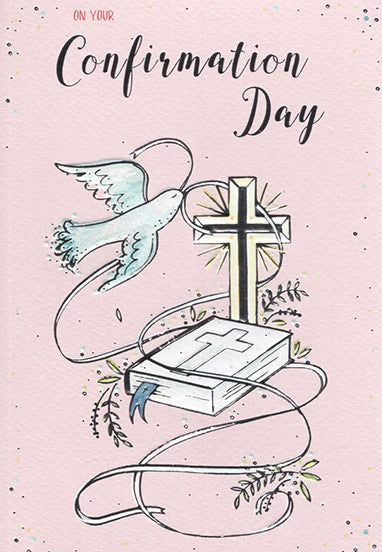 Female Confirmation Day Card