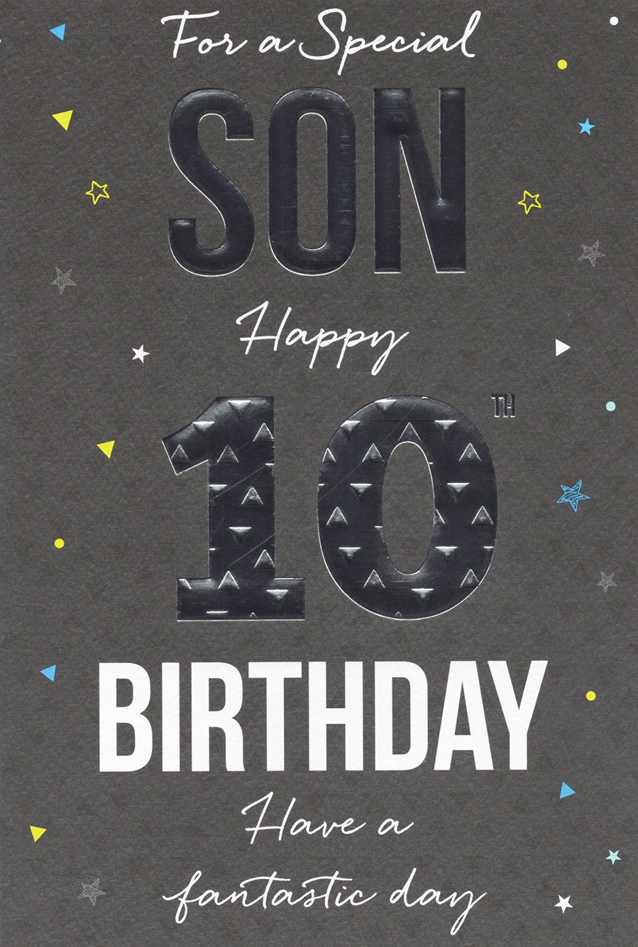 Son 10 Birthday Card