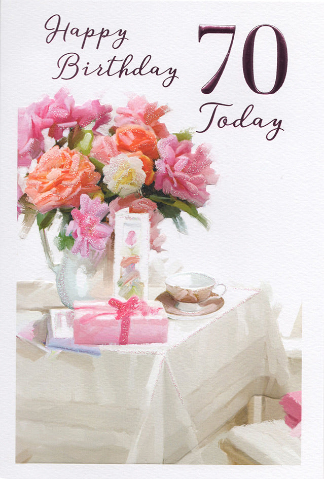 Female 70 Birthday Card