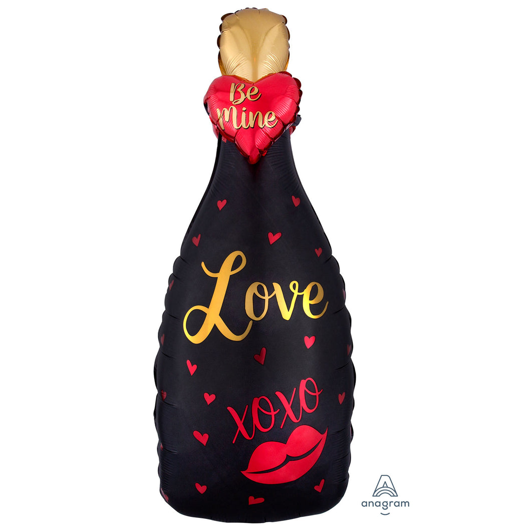 Supershape Bottle 3D Effect Helium Foil Balloon - Love Design