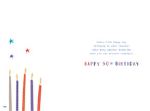 Load image into Gallery viewer, Male 50 Birthday Card
