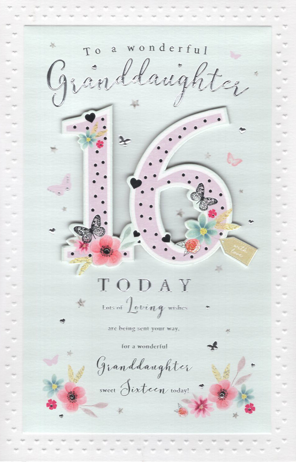 Granddaughter 16 Birthday Card - Larger Size – Balloons at Hallmark Ltd