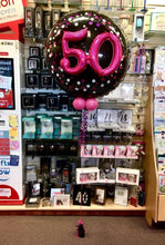 Load image into Gallery viewer, Jumbo 3D Balloon Pink &amp; Black - Choose Age Required
