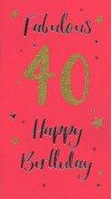 Load image into Gallery viewer, Female 40 Birthday Card
