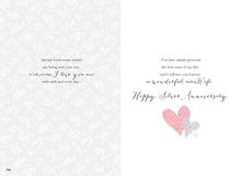 Load image into Gallery viewer, Wife Silver Anniversary Card - 25th Anniversary
