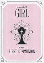 Load image into Gallery viewer, Wonderful Girl First Communion Day Card
