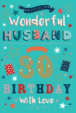 Load image into Gallery viewer, Husband 30 Birthday Card
