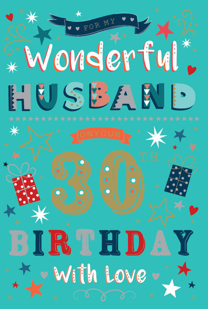 Husband 30 Birthday Card