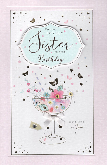 Sister Birthday Card - Larger Size