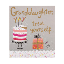 Load image into Gallery viewer, Granddaughter Birthday Card - Fun Cake Design
