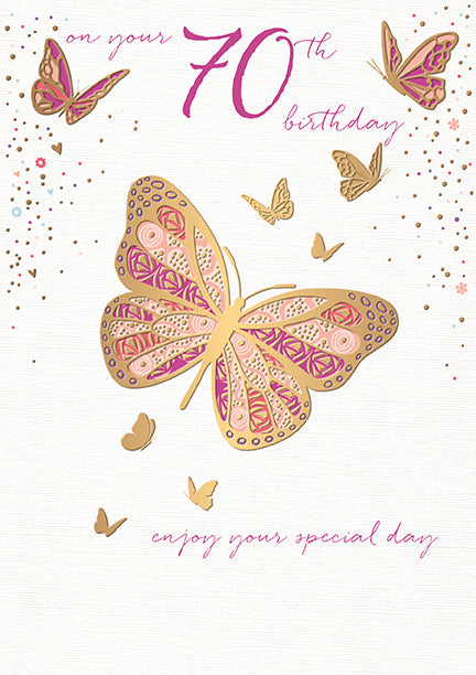 Female 70 Birthday Card