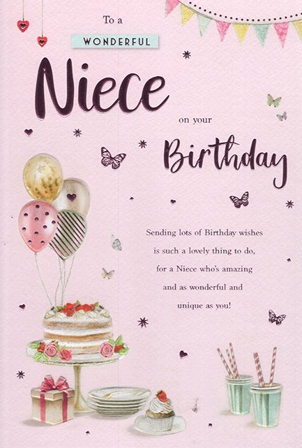 Niece Birthday Card - Fairlight Contemporary Design