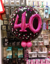 Load image into Gallery viewer, Jumbo 3D Balloon Pink &amp; Black - Choose Age Required
