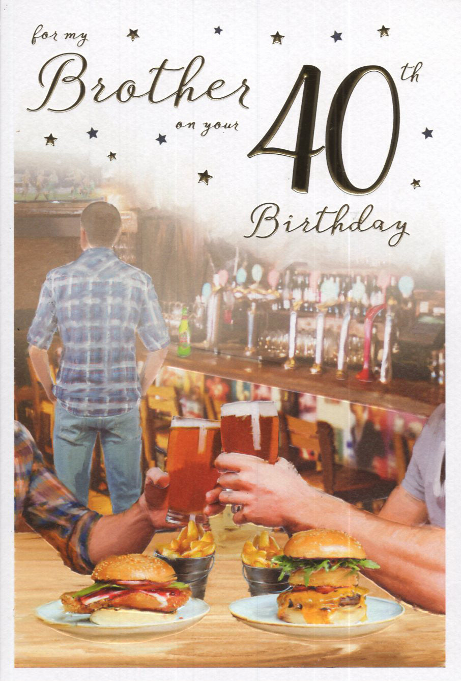 Brother 40 Birthday Card