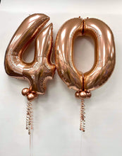 Load image into Gallery viewer, Large Rose Gold Number Balloon - Choose Number Required
