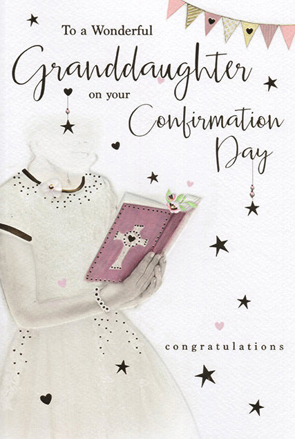 Granddaughter Confirmation Day Card
