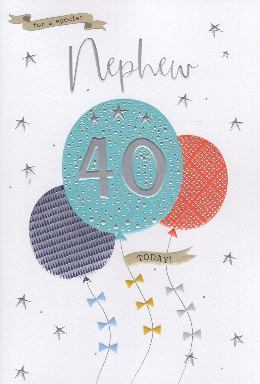 Nephew 40 Birthday Card