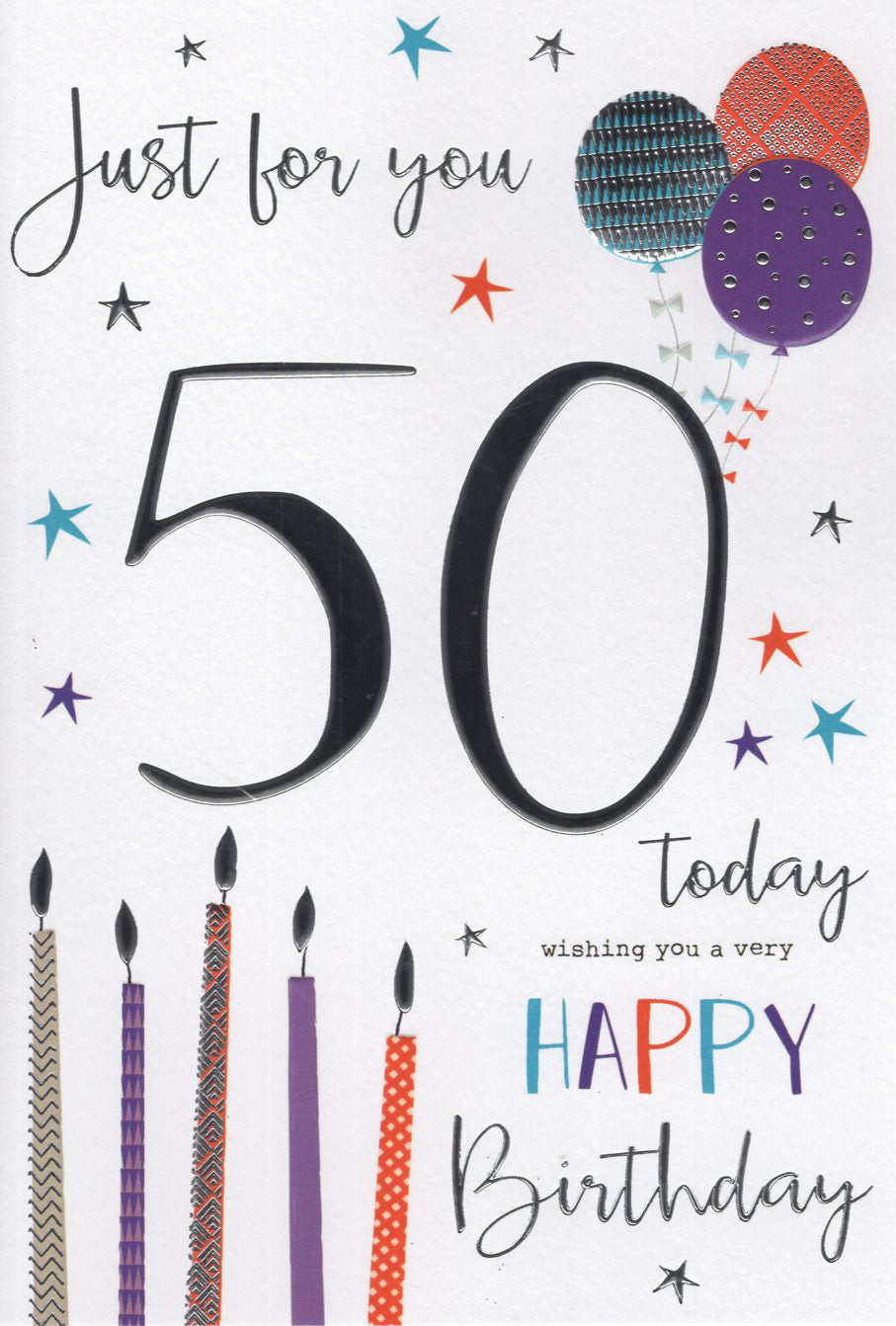 Male 50 Birthday Card