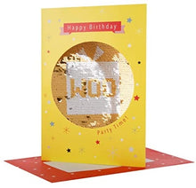 Load image into Gallery viewer, Happy Birthday Card - Detachable Sequin Keepsake
