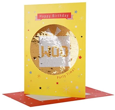 Happy Birthday Card - Detachable Sequin Keepsake