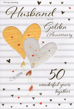 Load image into Gallery viewer, Husband Golden Anniversary Card - 50th Anniversary
