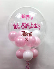 Load image into Gallery viewer, Personalised Helium Bubble Balloon - Small Balloons Inside
