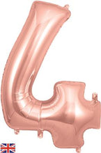 Load image into Gallery viewer, Large Rose Gold Number Balloon - Choose Number Required
