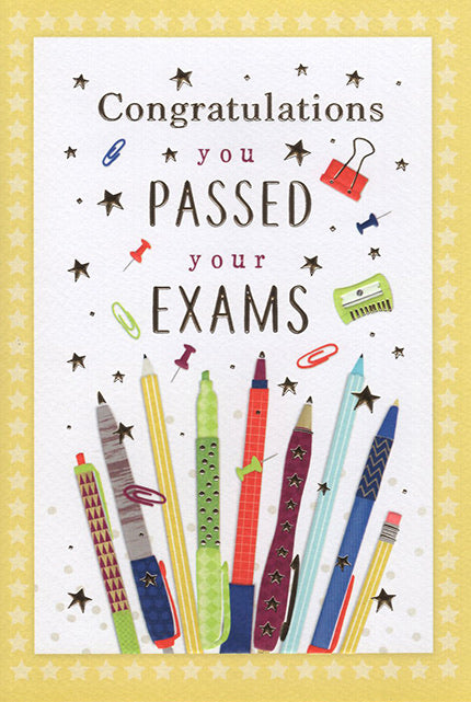 Congratulations You Passed Your Exams Card - Palladium Design