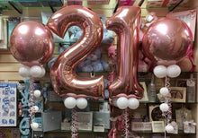 Load image into Gallery viewer, Large Rose Gold Number Balloon - Choose Number Required
