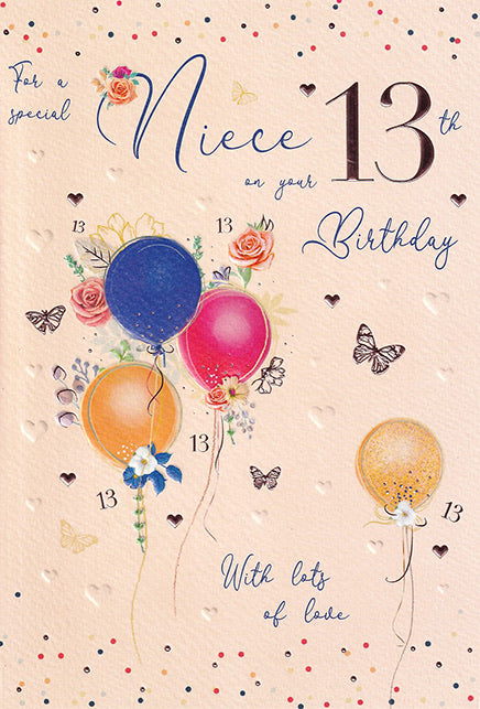 Niece 13 Birthday Card