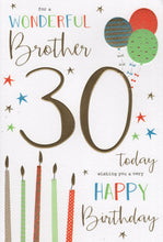 Load image into Gallery viewer, Brother 30 Birthday Card
