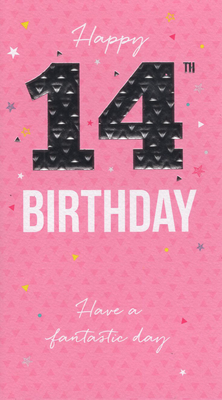 Female 14 Birthday Card