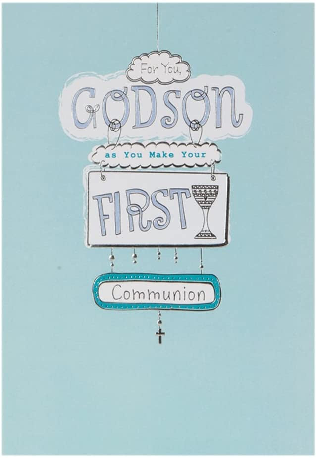 Godson First Communion Day Card