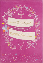 Load image into Gallery viewer, Special Girl First Holy Communion Day Card
