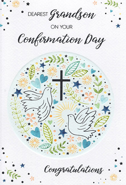 Grandson Confirmation Day Card