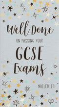 Load image into Gallery viewer, Well Done on Passing Your GCSE Exams Card
